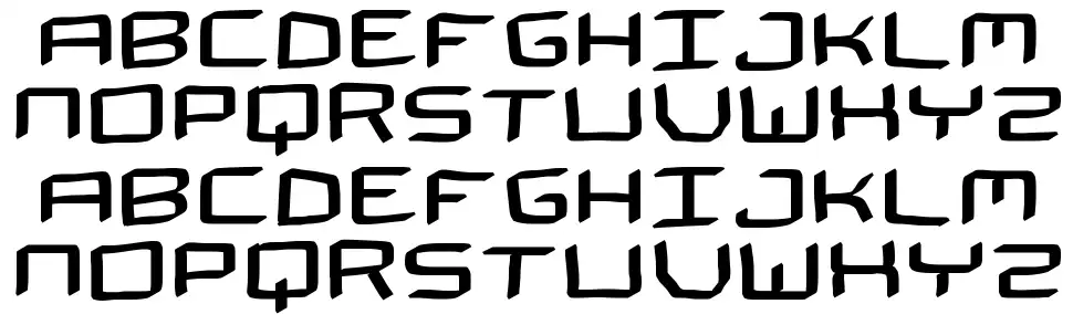 The Spacemanfont specimens