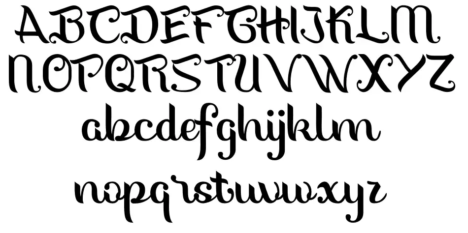 The Sweetheartfont specimens
