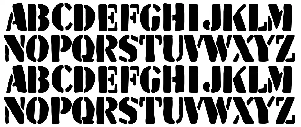 The Wild Teamfont specimens