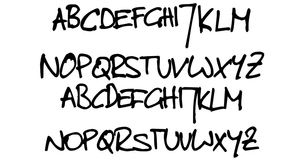 Toms Handwrittenfont specimens