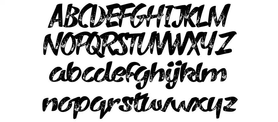 Vary Sharkyfont specimens