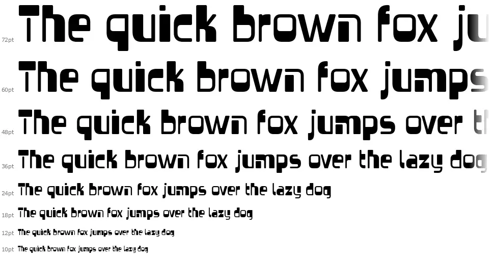 Vectroid-Regularfont waterfall