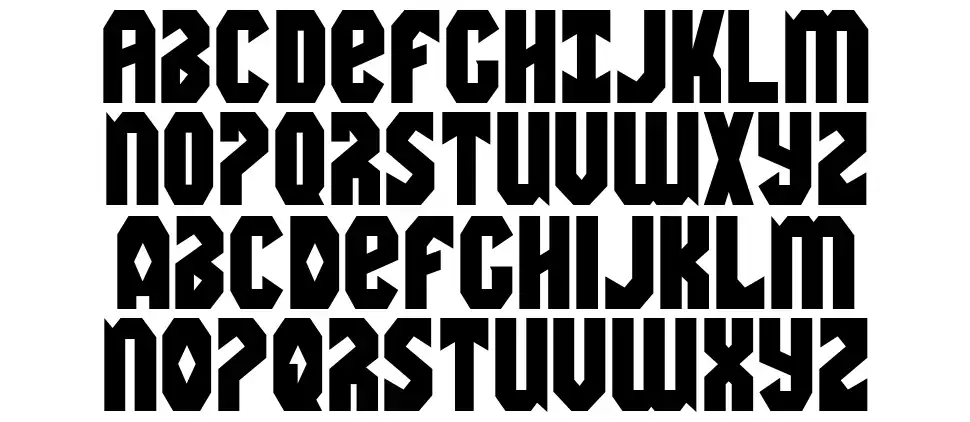 Warrior Nationfont specimens