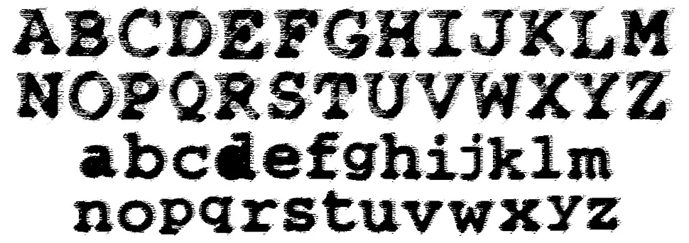 WBX Flackfont specimens