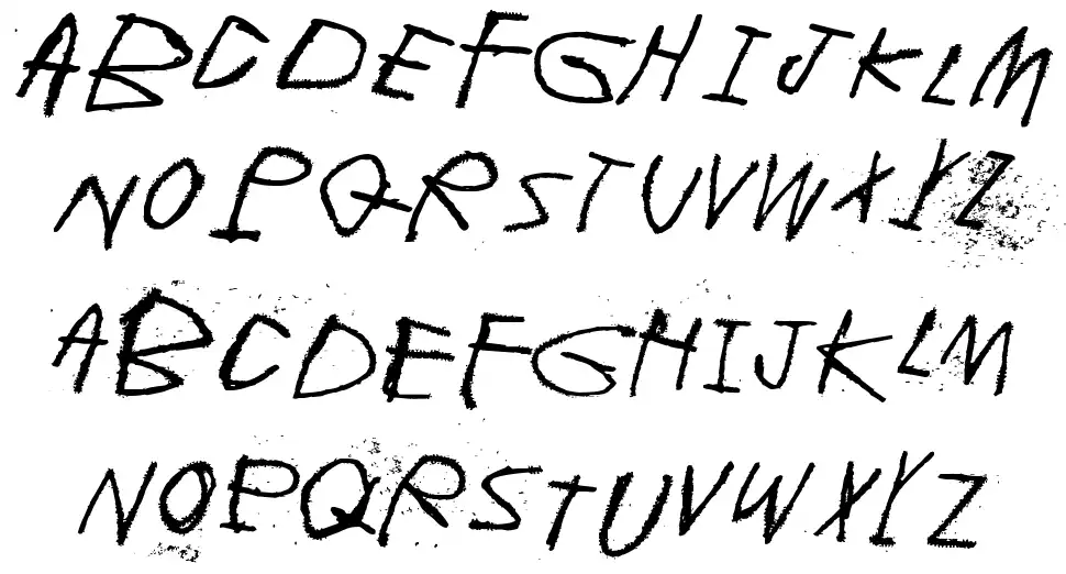 Whispers in the darkfont specimens