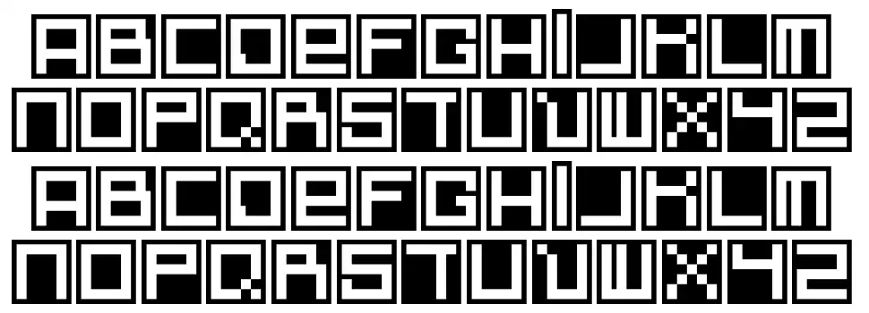 White On Boxfont specimens