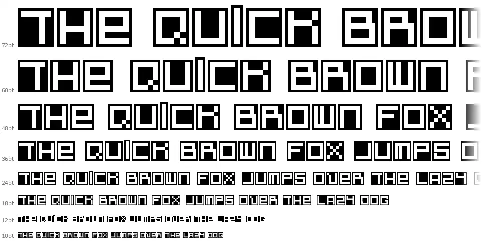 White On Boxfont waterfall