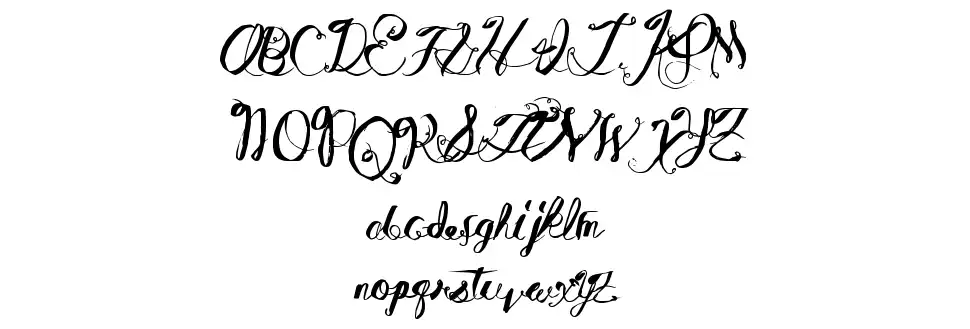 Wine Basementfont specimens