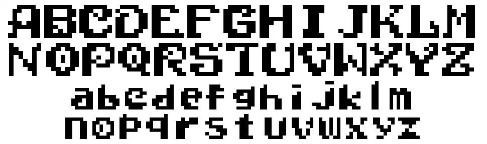 Wonder Boy In Monster Worldfont specimens