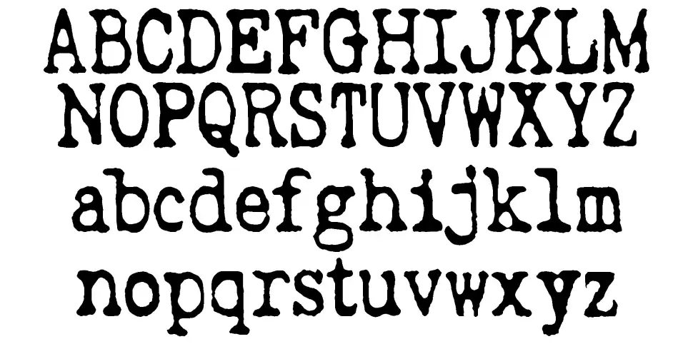 Wripetyterfont specimens