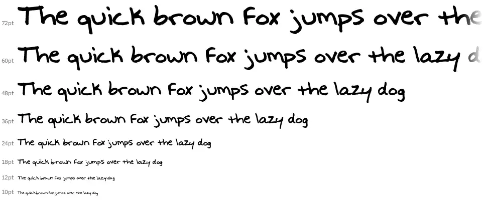 Write It Rightfont waterfall