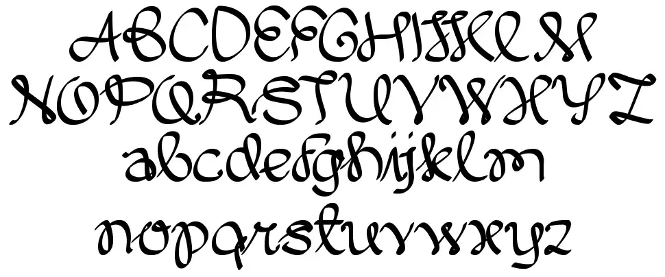 Written On The Handfont specimens