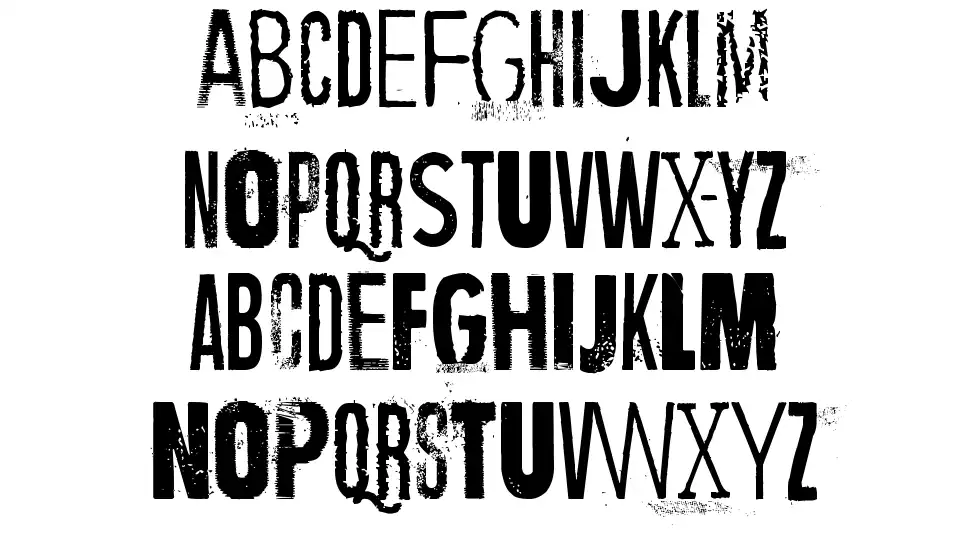 Wrong place, right timefont specimens