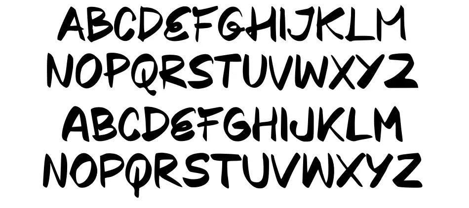 Wrongzfont specimens