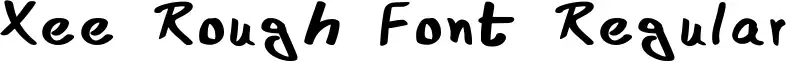 Xee Rough Font Regular