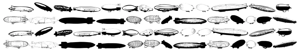 Xeppelinfont specimens