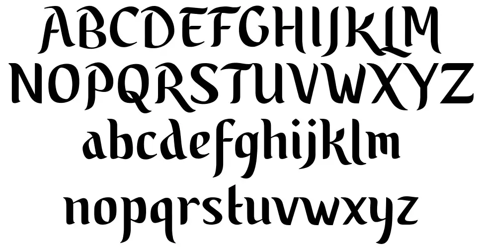 Yuzarsif Vzory písma Yuzarsiffont specimens