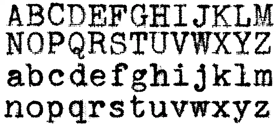 zai Remington Deluxe Typewriterfont specimens