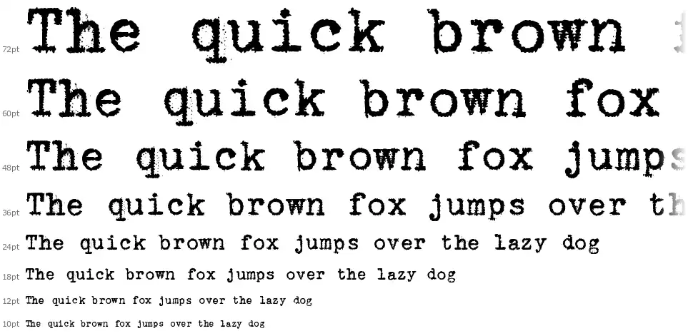 zai Remington Deluxe Typewriterfont waterfall