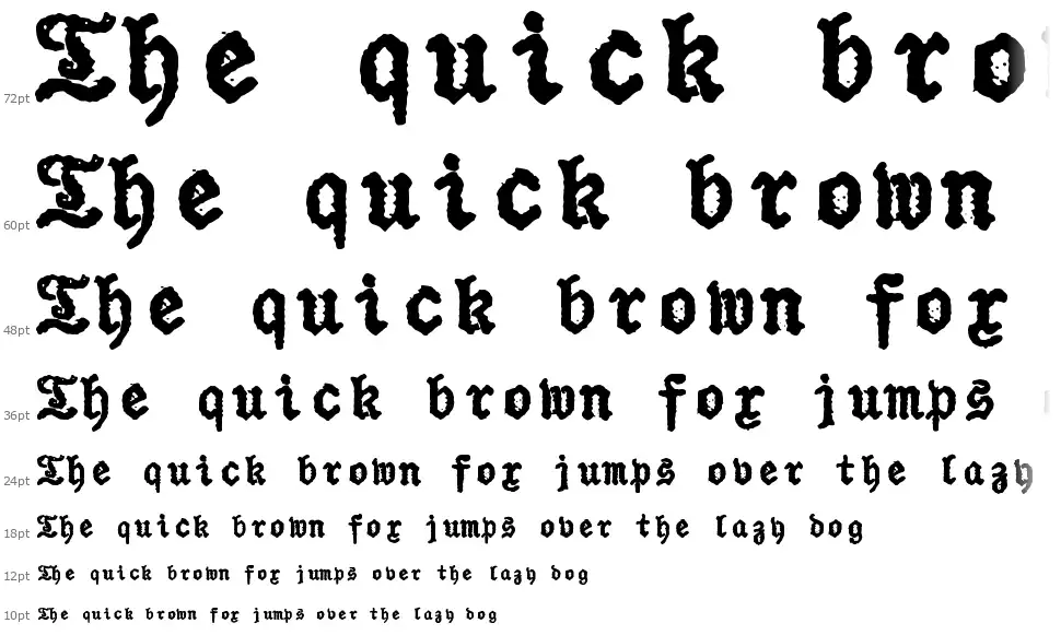 zai Urania Piccola Typewriterfont waterfall