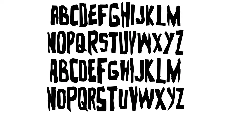 Zakenstein font specimens