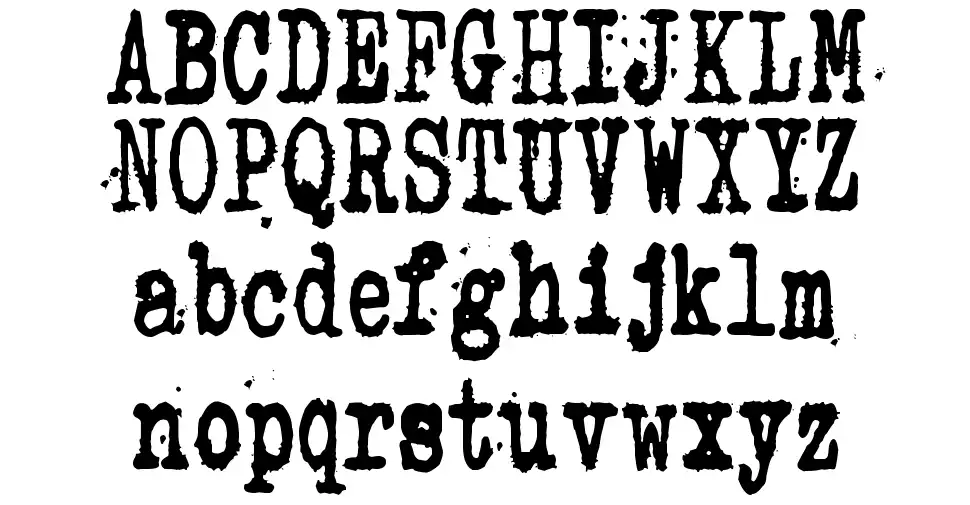 Zombie Queenfont specimens